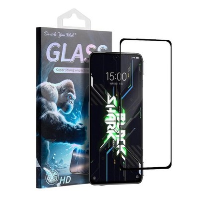 Hartglasfolie HD Siebdruck Schwarz für Xiaomi Black Shark 4S / 4S Pro