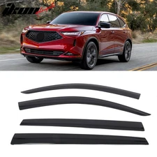 Fits 22-25 Acura MDX Low Profile Style Tape-On Window Visors Sun Rain Deflectors