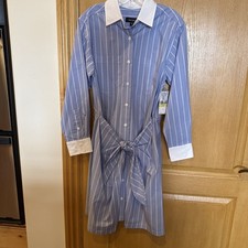 Karen Kane Shirt dress Sz S Light Blue Msrp $158.00 Only $55.00!