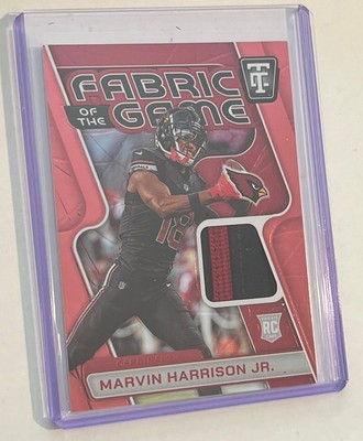 Marvin Harrison Jr Fabric Of The Game Totally Certified /99 RC / Nice Patch