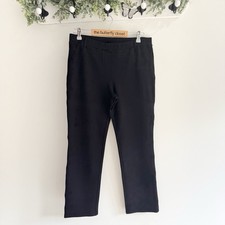 Quince Black High Waist Pull On Trousers Large CV