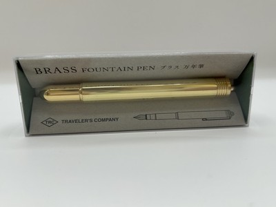 Midori Traveler s Company Brass Fountain Pen Solid Brass 38076006 TRC Japan