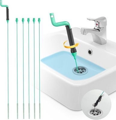 Drain Clog Remover Tool 30 Anti break Steel Sink Snake Hair Drain Cleaner Tool