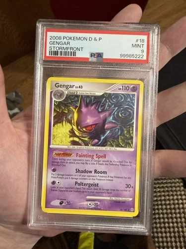 2008 Pokemon Stormfront Gengar #18 Diamond & Pearl MINT PSA 9- pop 32/ COOL CERT
