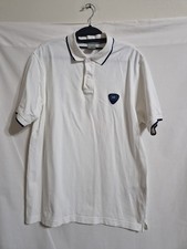 Nike White 2 Button White Polo Shirt Size Medium 100 Cotton