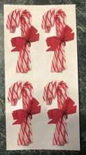 Candy Cane Sticker Mod Set Of 4, Paper House Production, Christmas Holiday Decal