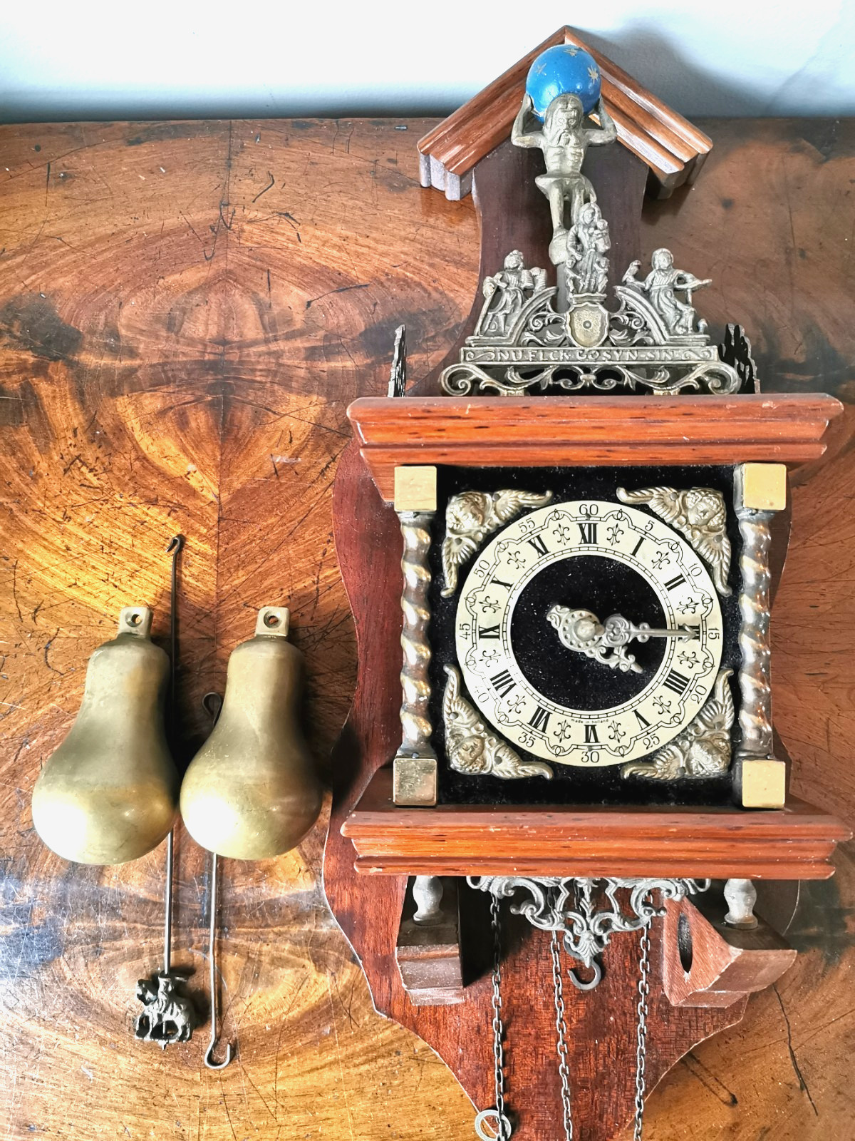 Vintage Zaanse Zaandam Dutch Atlas Wall Clock