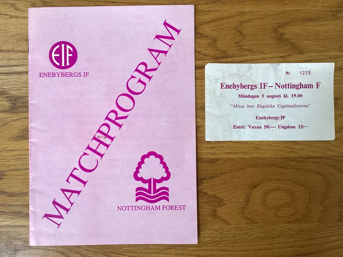 Ticket Stub Demi-finale Coupe De La Ligue 1979/80 - Nottingham Forest Vs Liverpool
