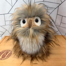 Douglas Owl Plush 10 Inch Brown Tan Shaggy Faux Fur Cuddle Toy Bird