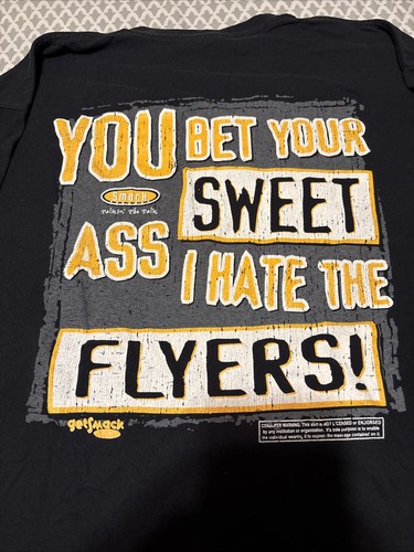 Smack YBYSA I Hate The Flyers Graphic T-Shirt Size XL Get smack Black Used