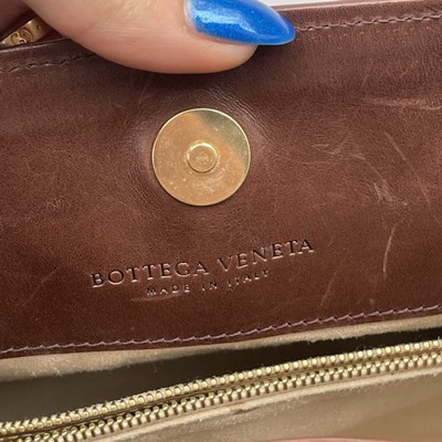 Bottega Veneta intrecciato Brown Leather Woven Top Handle Bag | eBay