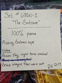 LEGO DC Comics Super Heroes: THE BATCAVE (6860) COMPLETE w Figs Manuals No Box