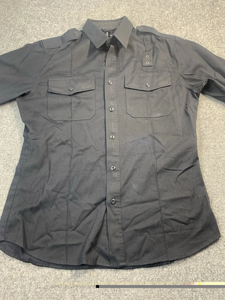 Рубашка тактическая мужская большая темно-синяя с длинным рукавом карманы рабочая одежда 5.11 - Изображение 4 из 4