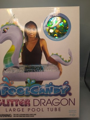 Pool Candy Glitter Unicorn Large  Pool Tube New Free Shipping 