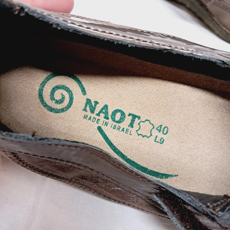 Naot Kirei Brown Suede Leather Strap Mary Jane  Sandal Shoe EU 40 Women 9 Boho  - Image 4 of 4