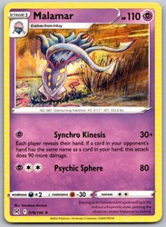 Malamar 078/196 Rare Lost Origin Pokemon