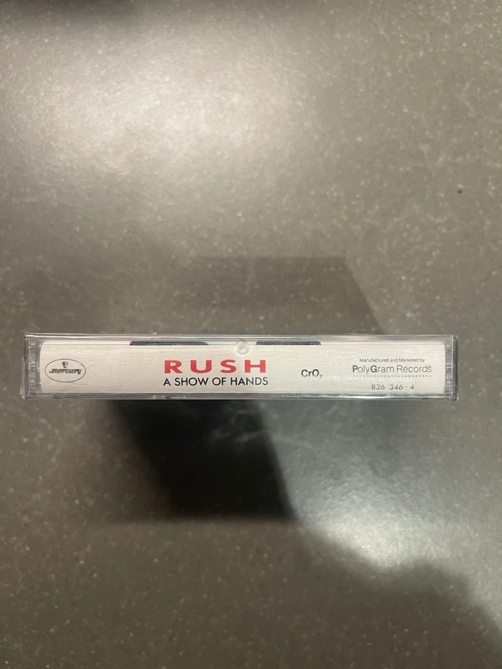 Rush A Show Of Hands Cassette, 1989 Mercury Brand New Sealed / Hype Sticker - Image 2 of 3
