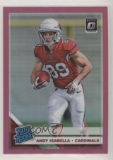 2019 Panini Donruss Optic Rated Rookie Pink Prizm Andy Isabella #176 08rj