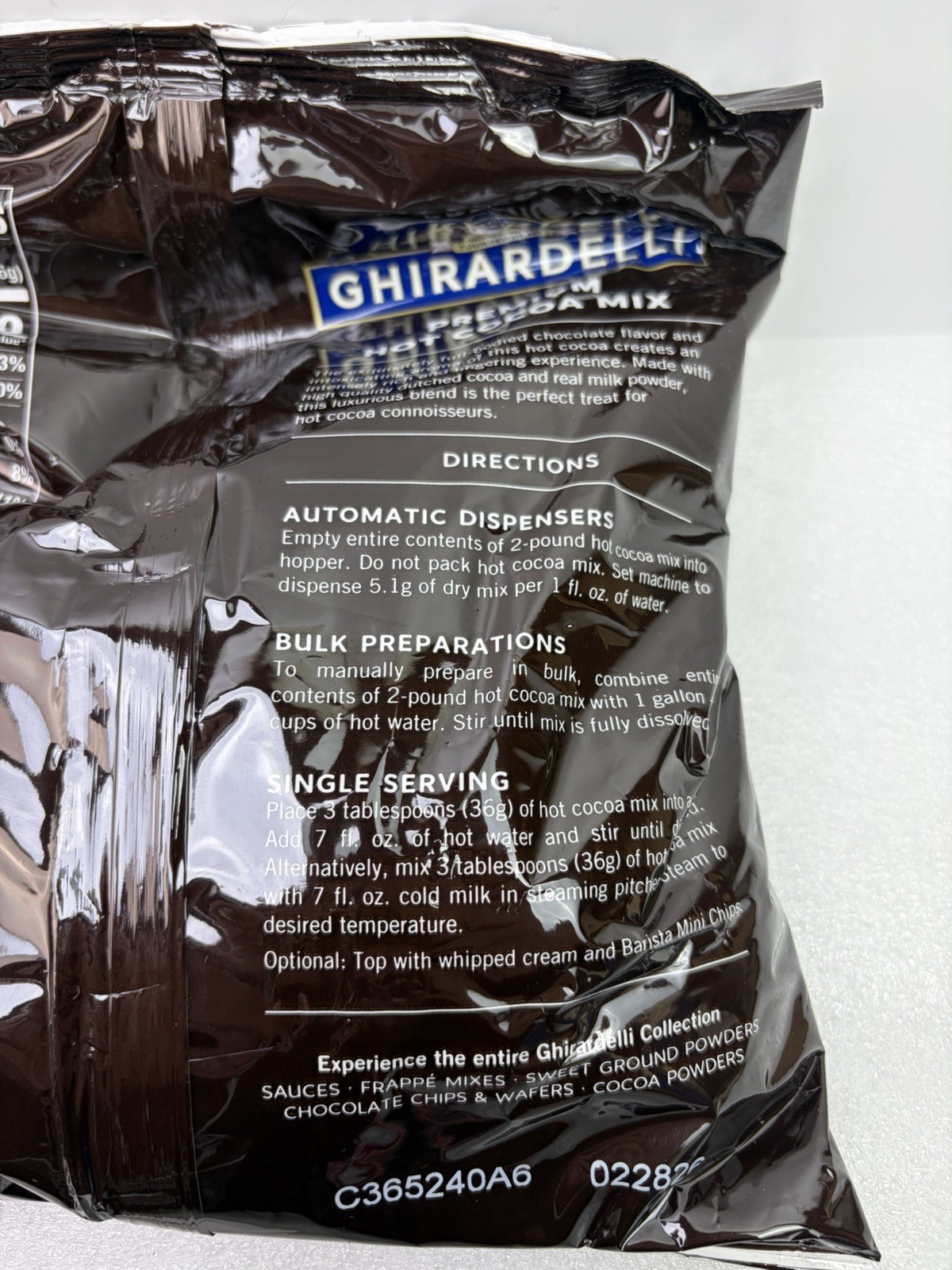 Ghirardelli Premium Hot Cocoa Mix, 32 Oz Bags, 4 Count (8 Lbs Total) BB 2/28/26