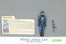 Cobra Officer V1.5 Swivel Arms 100% Complete G.I. Joe 1983 Hasbro Vintage Figure