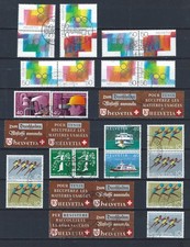 P - 038- SUISSE - BON LOT DE SE TENANT  OBL     VOIR  TTB