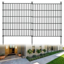 10 Panels Garden Fence Dog Fence Outdoor for Yard,32in H x 23.6ft L Rustproof...