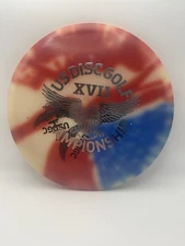 2015 Innova Disc Golf flag dyed Glow Roc3 USDGC Offset Mini Winged Shield 180g