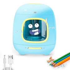 Deli Electric Pencil Sharpener USB & Battery Operated for No.2 Pencils Kids,Blue