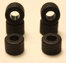 6 Rear Tires for Tyco 440x2 Slot Car High Performance !
