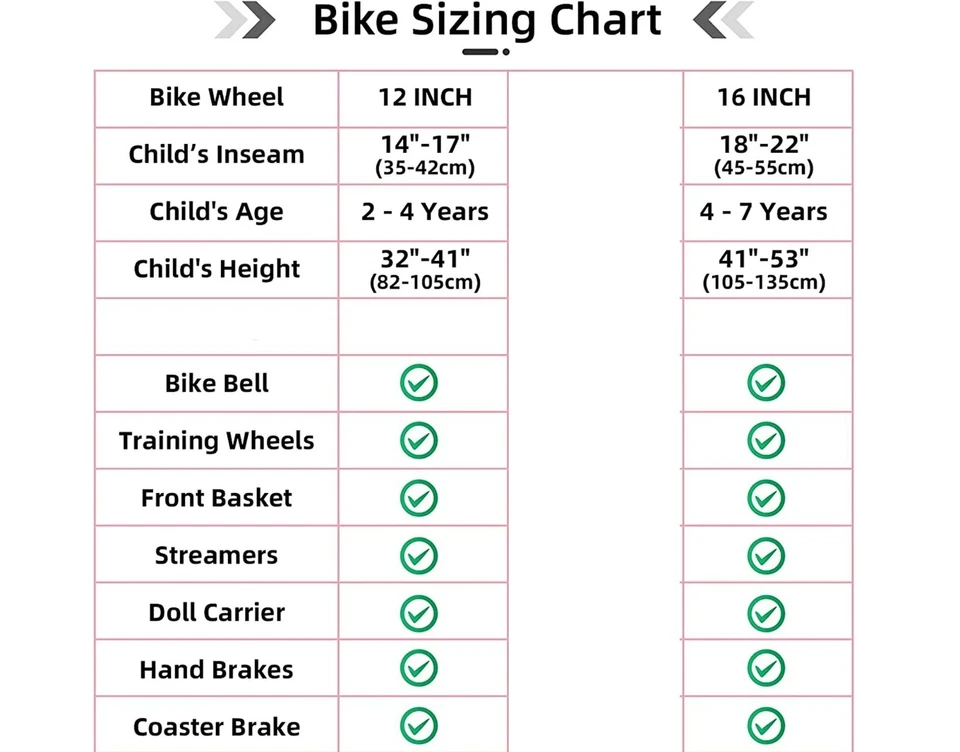 16" Princess Girls Kids Bike Training Wheels Doll Carrier Bell Ages 4-7 Years - Image 4 of 4