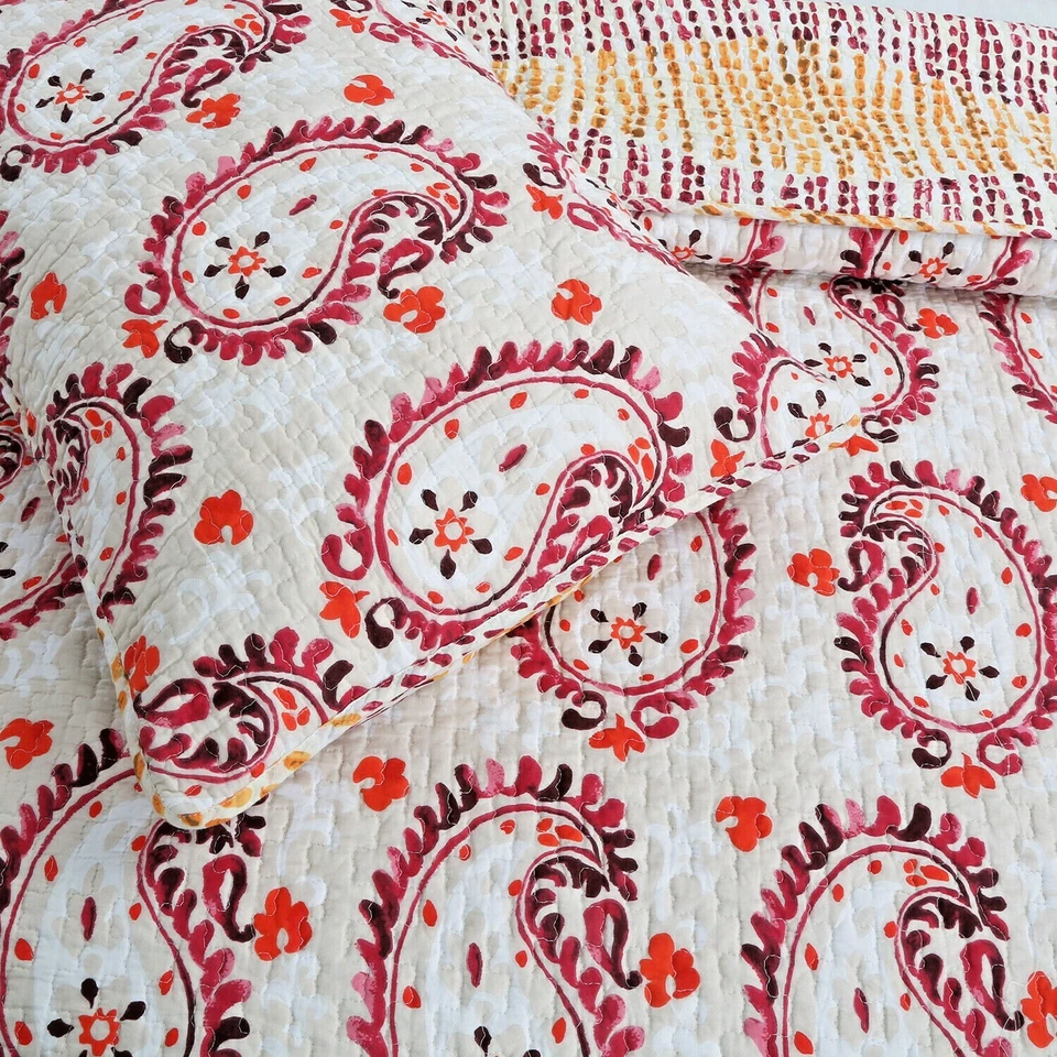 Juego de edredón reversible Elamin de 3 piezas completo/queen, colchas, cubrecamas Foto 2 de 3