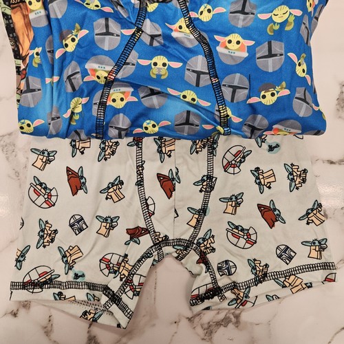 Star Wars The Mandalorian Boys 4 Pack Athletic Boxer Briefs Size Small 6 Stretch - Picture 9 of 12