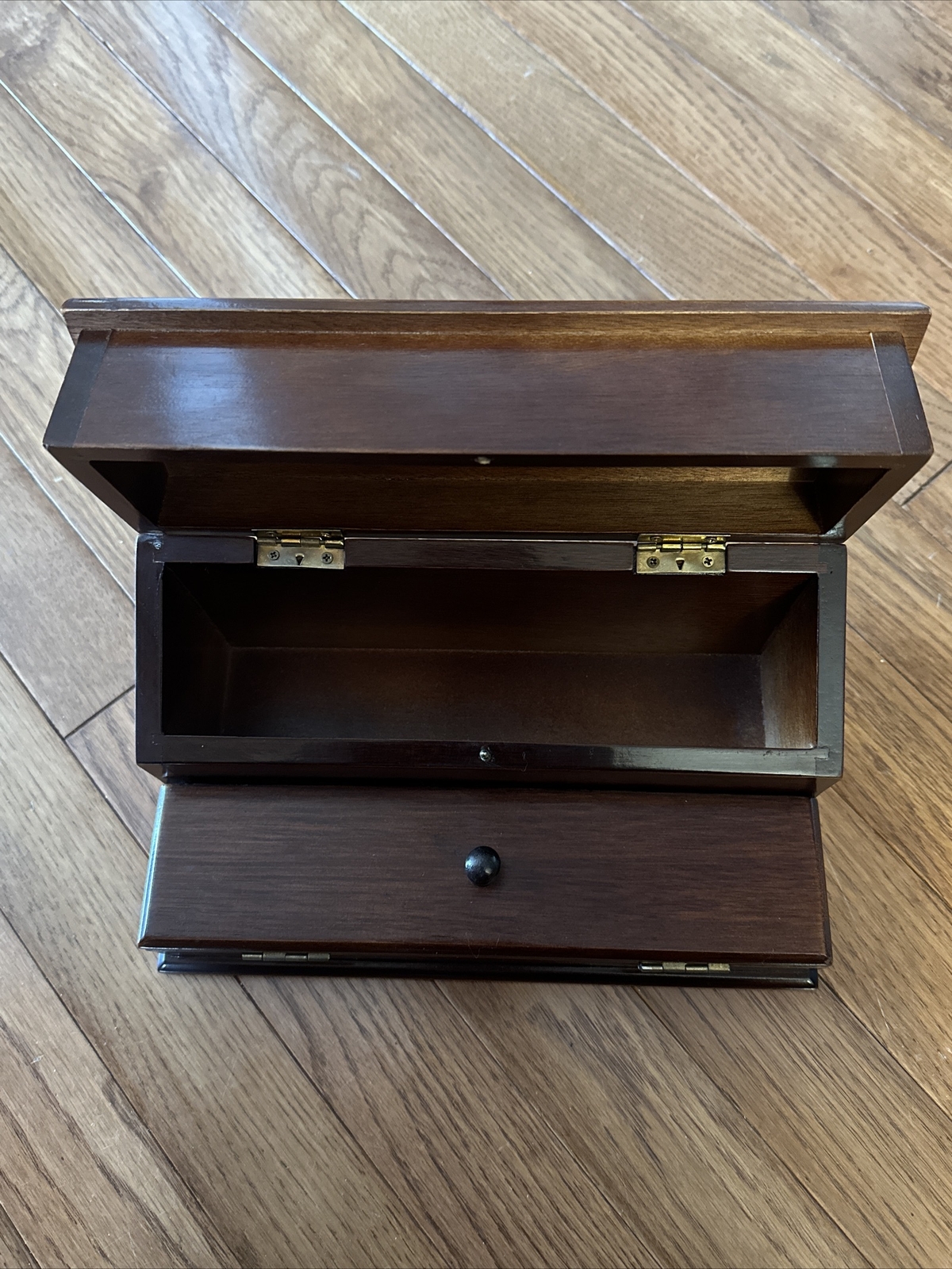 The Bombay Company Vintage Wood Letter Box Desk Organizer Excellent eBay