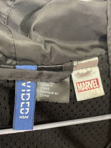 Boys H&M Marvel Jacket Wind Braker Youth Large Pre Owned - Picture 6 of 8