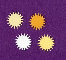 SUN Hello die cuts scrapbook cards