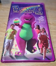 VHS Barney - Barneys Great Adventure: The Movie (VHS, 2002, Clamshell)
