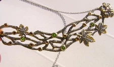 CeS Chain Chromium Diopside / Chromium Diopside, Crimpson Garnet, Red Spinel / Spinel