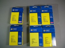 6 Ink Jet Cartridges Canon Printers Black Cyan Yellow Magenta 8200 F850 S8 & 900