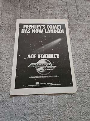 FPOT163 MAGAZINE ADVERT 12X8'' ACE FREHLEY : FREHLEY'S COMET