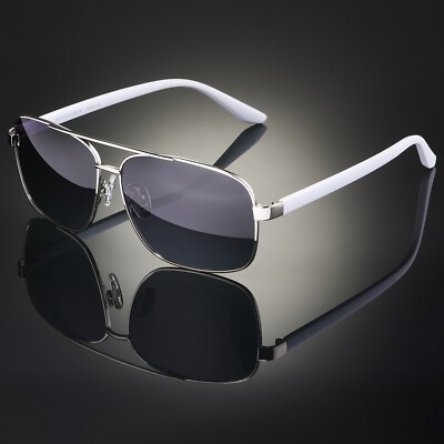 Polarized  Sunglasses for Men UV400 Brow Bar Pilot Driving Fishing Vintage