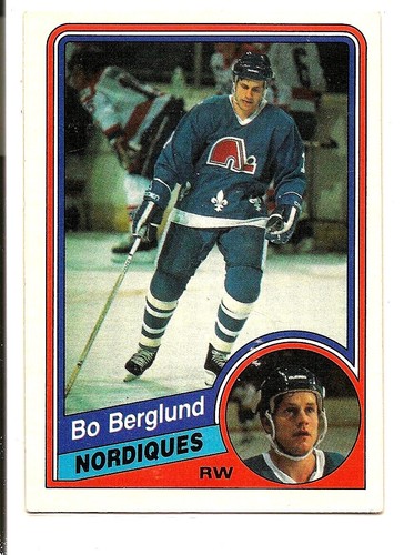 Bo Berglund 1984 O Pee Chee #276 NM Quebec Nordiques Baseball Card - 第 1/2 張圖片