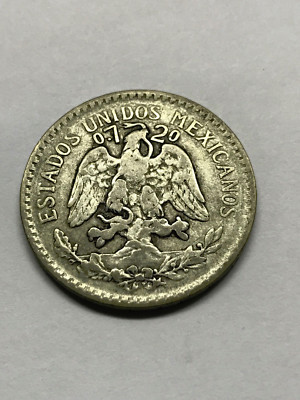 1920 メキシコ50センターボ 1920 Mexico 50 Centavos Silver Fine #13265 | eBay