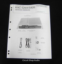 Original Kenwood KAC-526X/S426 Power Amplifier Service Manual