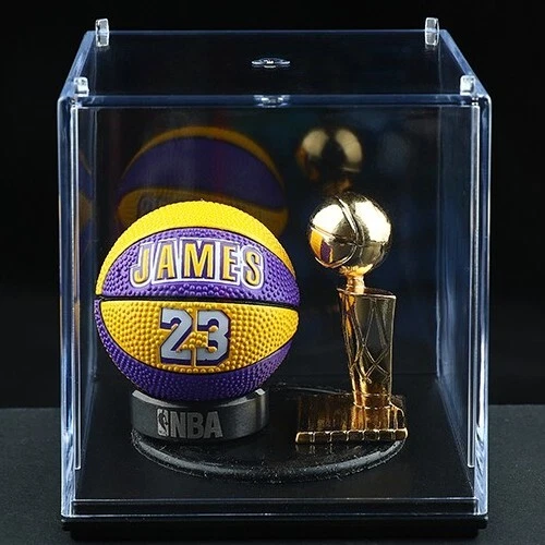 NBA LeBron James Los Angeles Lakers 23 Basketball MVP Trophy Stand Display  Case