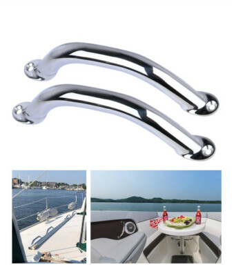 2X Marine Grab Handle Stainless Steel 9 inch Hand Rail for Door/Bath ...