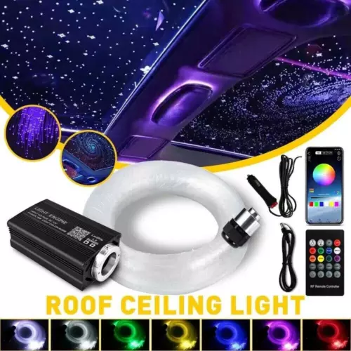 500pc Fiber Optic Car Home Headliner Star Light Kit Roof Ceiling Lights w/Remote - Picture 1 of 22