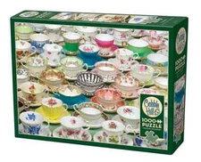 Teacups 1000 Piece Jigsaw Puzzle Cobble Hill New