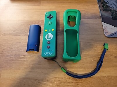 Official Wii Remote LUIGI Nintendo Motion Plus Wii U OEM Controller Tested 