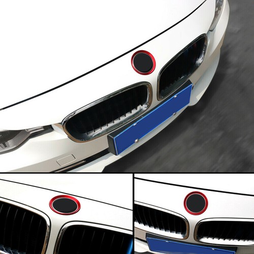1x Car Front Rear Hood Logo Surrounding Ring Aluminum For BMW 82mm/74mm Emblem - Picture 7 of 24