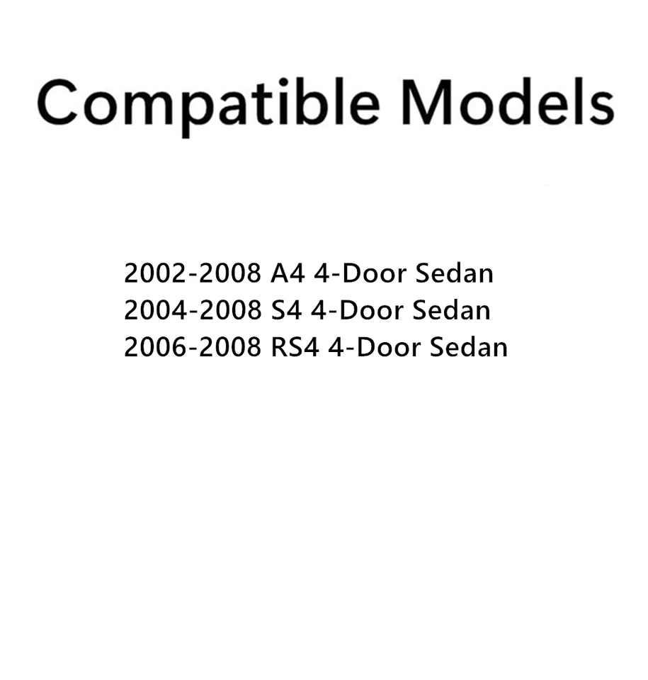 Fits Audi A4 S4 RS4 4DR Sedan Driver Side Left Rear Door Window Glass - Imagem 2 de 4